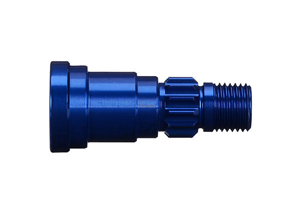 Stub axle aluminum (blue-anodized) (1) (use only with #7750X driveshaft)