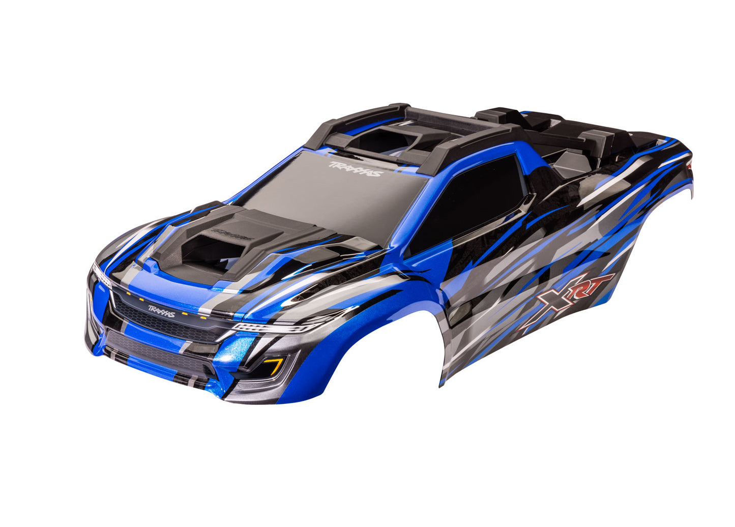Body XRT? blue (painted decals applied) (assembled with front & rear body supports for clipless mounting roof & hood skid pads)