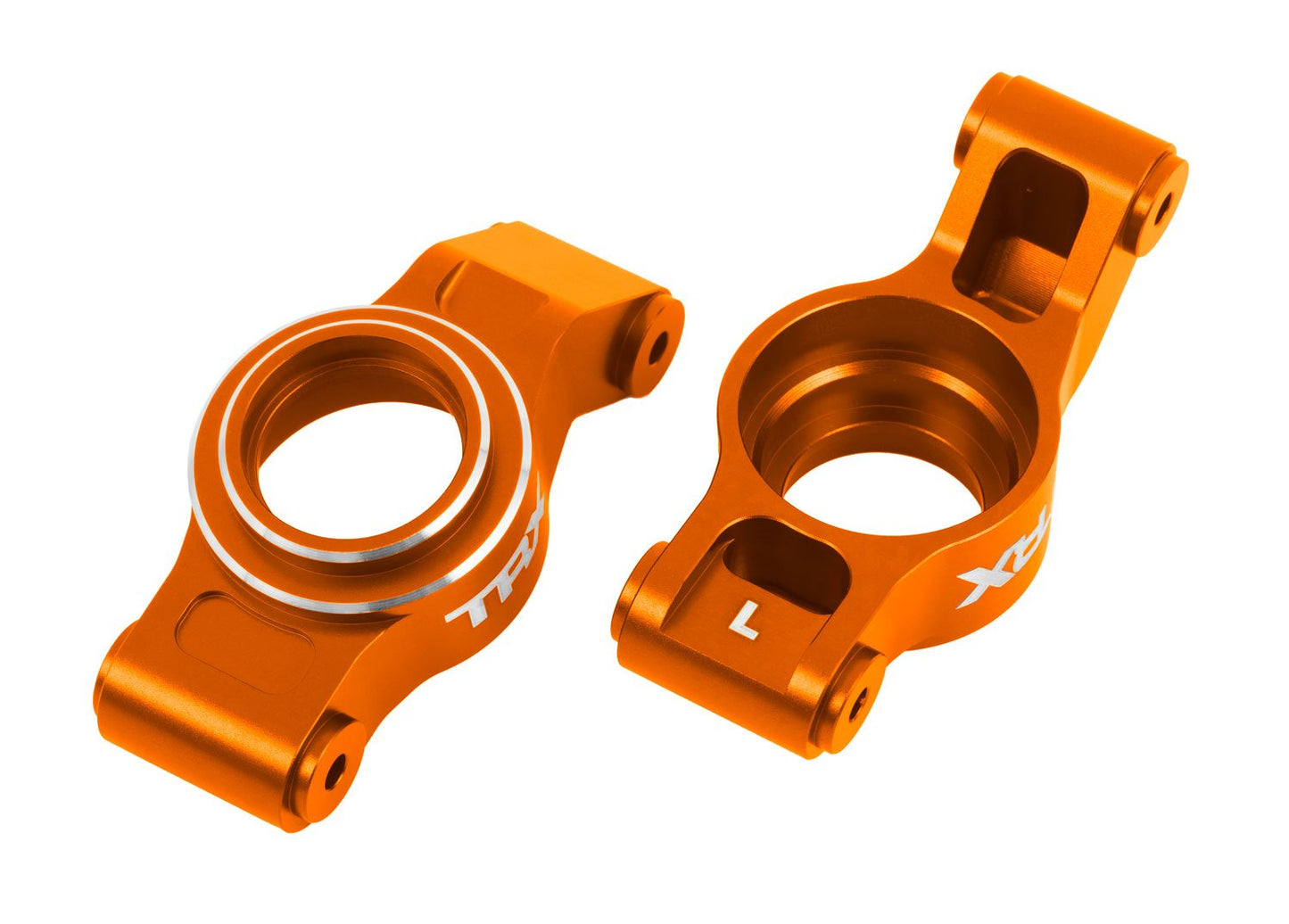 STUB AXLE CARRIERS ALUM ORANGE L/R