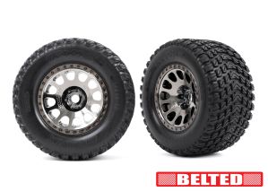 TT&W XRT RC BLACK CHROME WHL GRAVIX TIRE BELTED