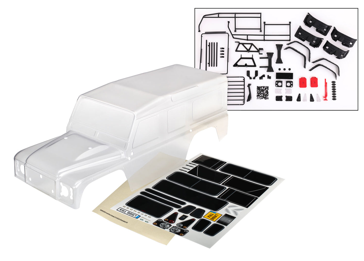 BODY LAND ROVER DEFENDER CLEAR W/ ACCY