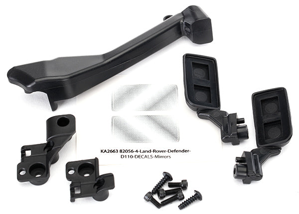 Mirrors side (left & right)/ snorkel/ mounting hardware (fits #8011 body)
