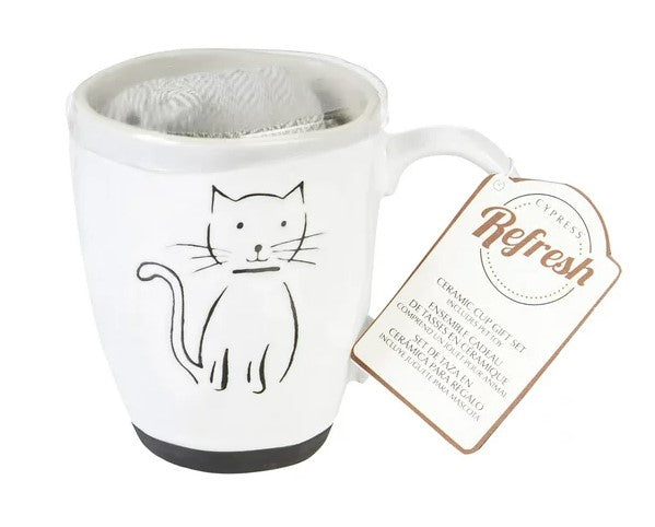 Cat Mug Gift Set Ball