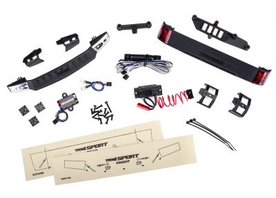 LED light set complete with power supply (contains headlights tail lights & distribution block) (fits #8111 or #8112 body)