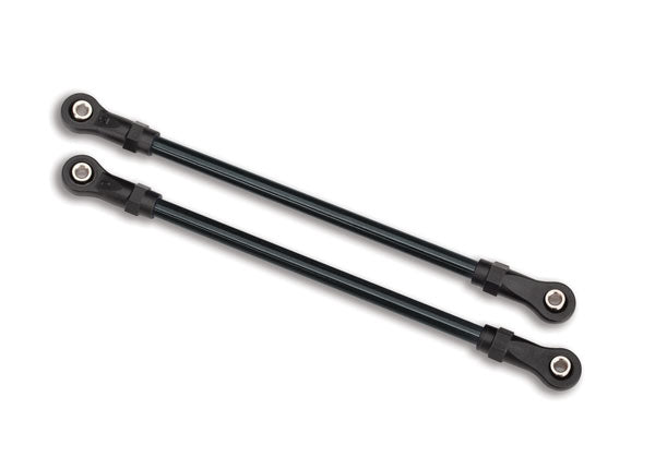 Suspension links rear upper (2) (5x115mm steel) (assembled with hollow balls) (for use with #8140 TRX-4 Long Arm Lift Kit)