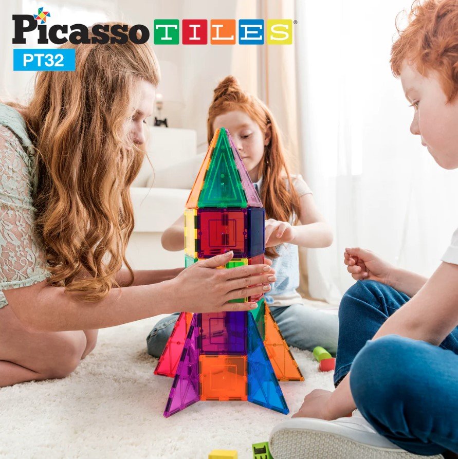 PicassoTiles 32 Rocket Set