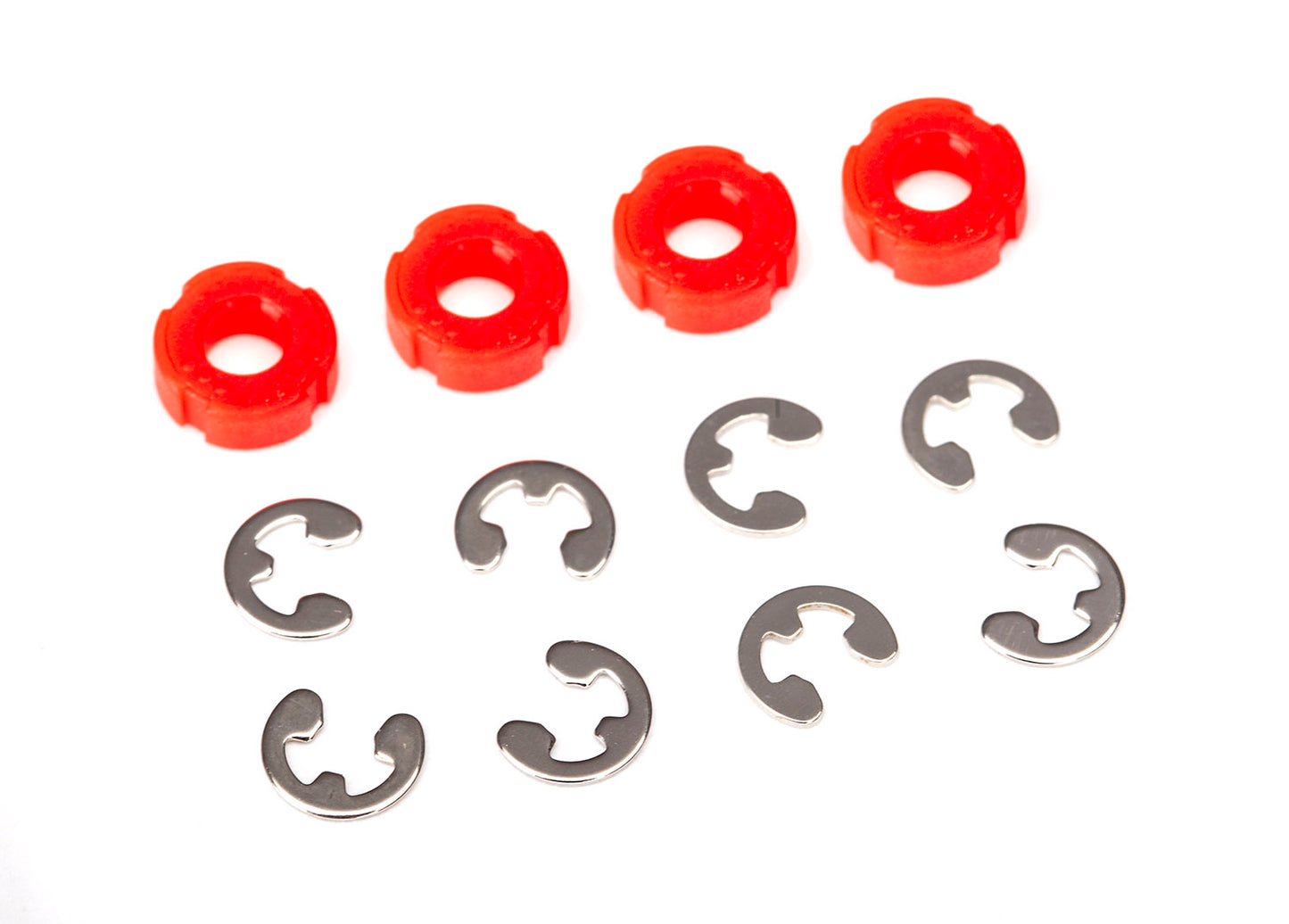 Piston damper (red) (4)/ e-clips (8)