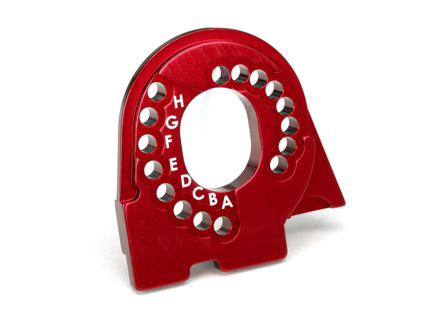 Motor mount plate 6061-T6 aluminum (red-anodized)