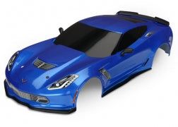 Body Chevrolet Corvette Z06 blue (painted decals applied)