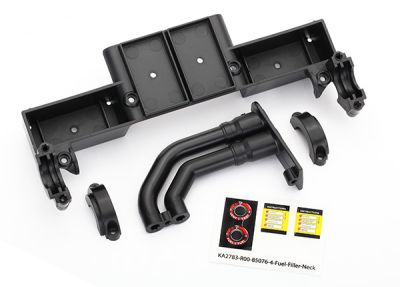 Chassis tray/ driveshaft clamps/ fuel filler (black)