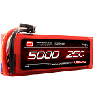 1558 LiPo 2S 7.4V 5000mAh 25C Hardcase Uni Plug System
