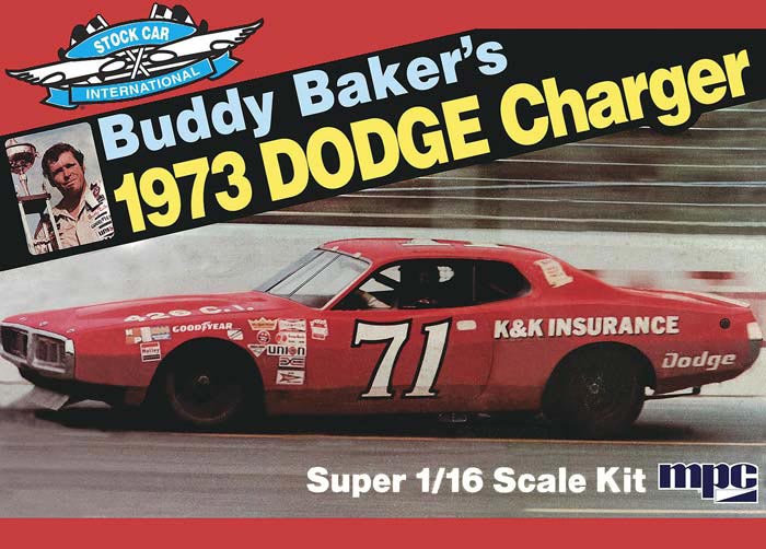 1/16 Buddy Baker 1973 Dodge Charger Stock Car