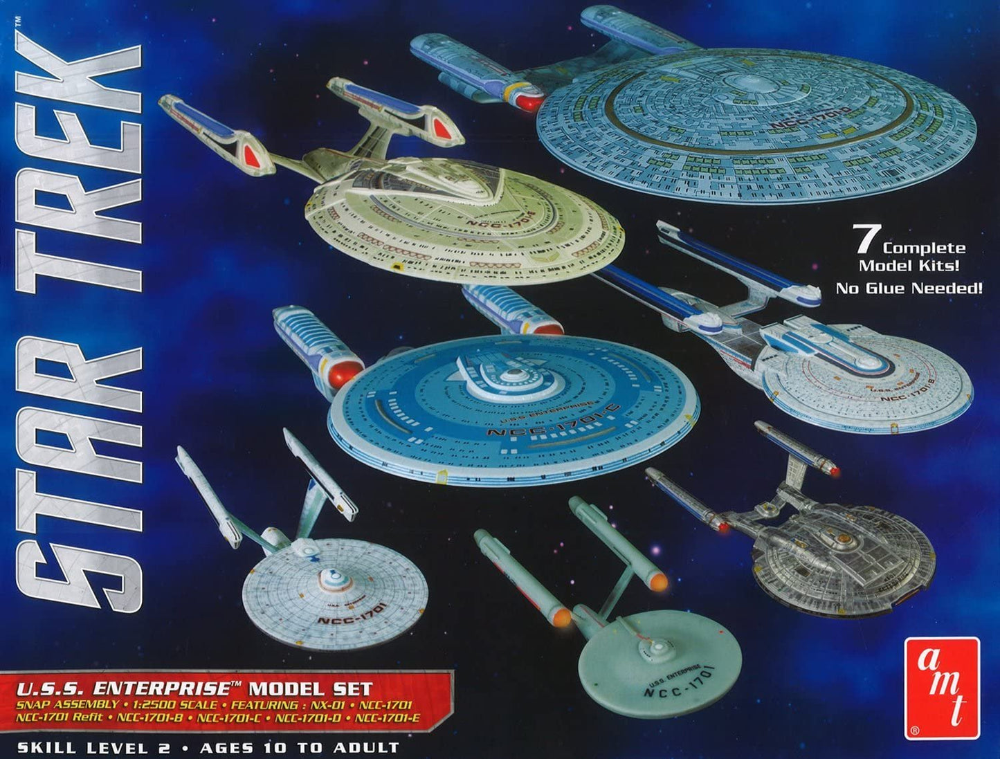 AMT954/06 1/2500 Star Trek USS Enterprise Box Set Snap