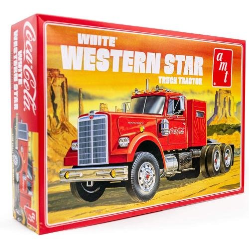 1/25 White Western Star Semi Tractor Coca-Cola