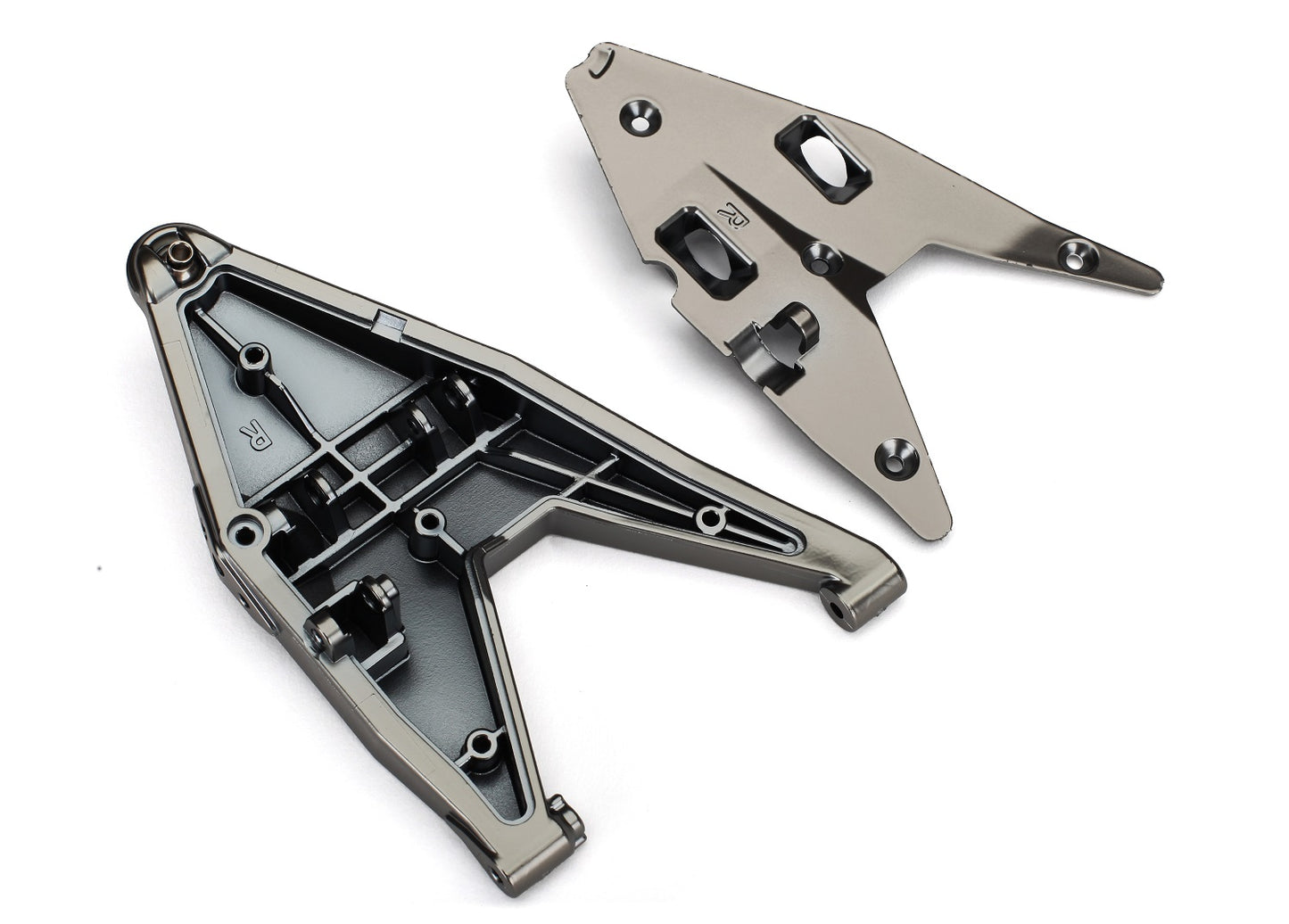 Suspension arm lower right/ arm insert (satin black chrome-plated) (assembled with hollow ball)