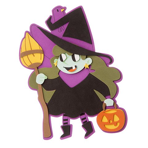 Foamies Foam Witch Kit: 7.8 x 10 inches 24 pieces