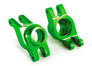 Carriers stub axle (green-anodized 6061-T6 aluminum) (rear) (2)