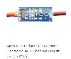 Apex RC Products RC Remote Electronic AUX Channel On/Off Switch