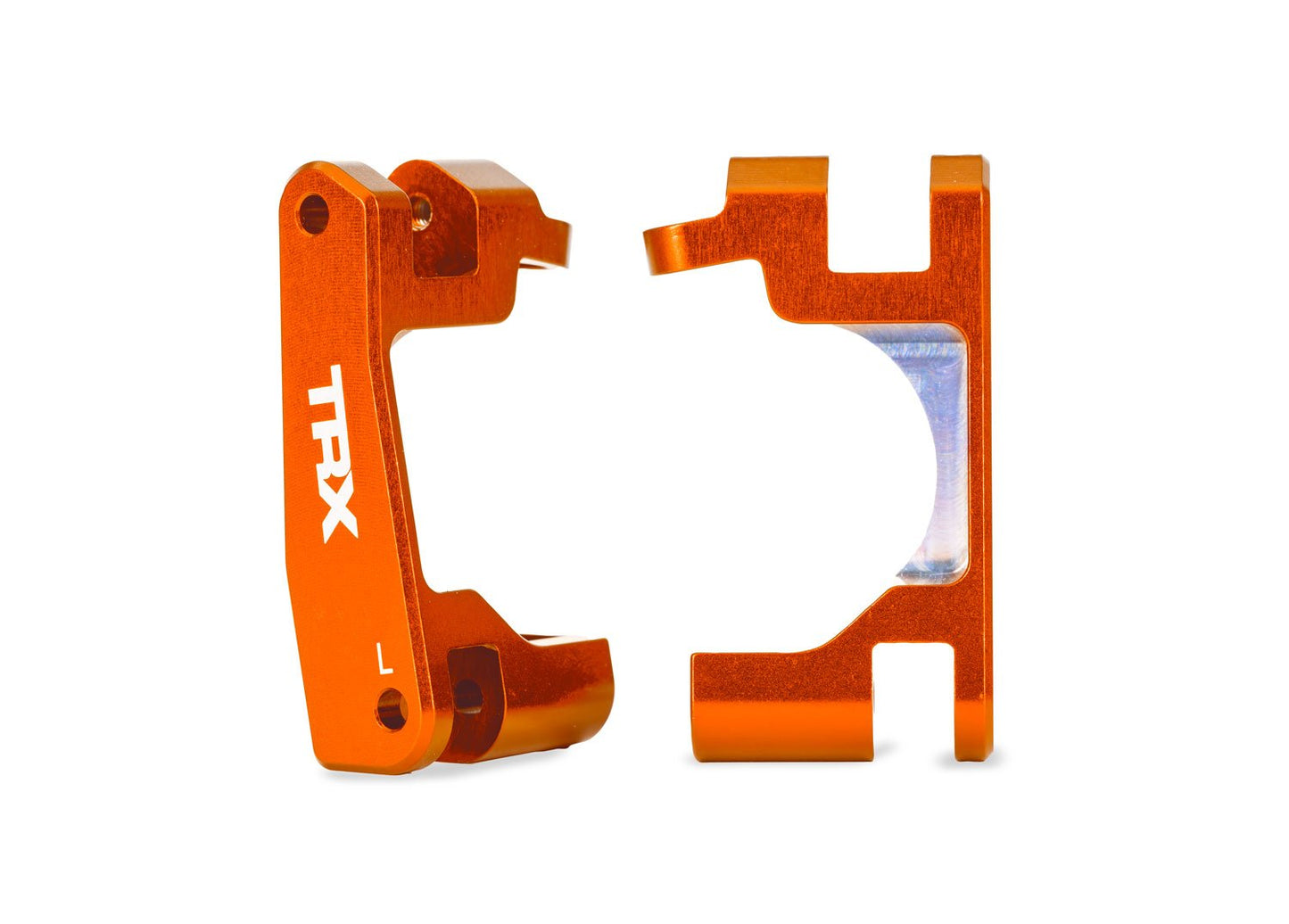 Orange Aluminum Caster Blocks (L&R)