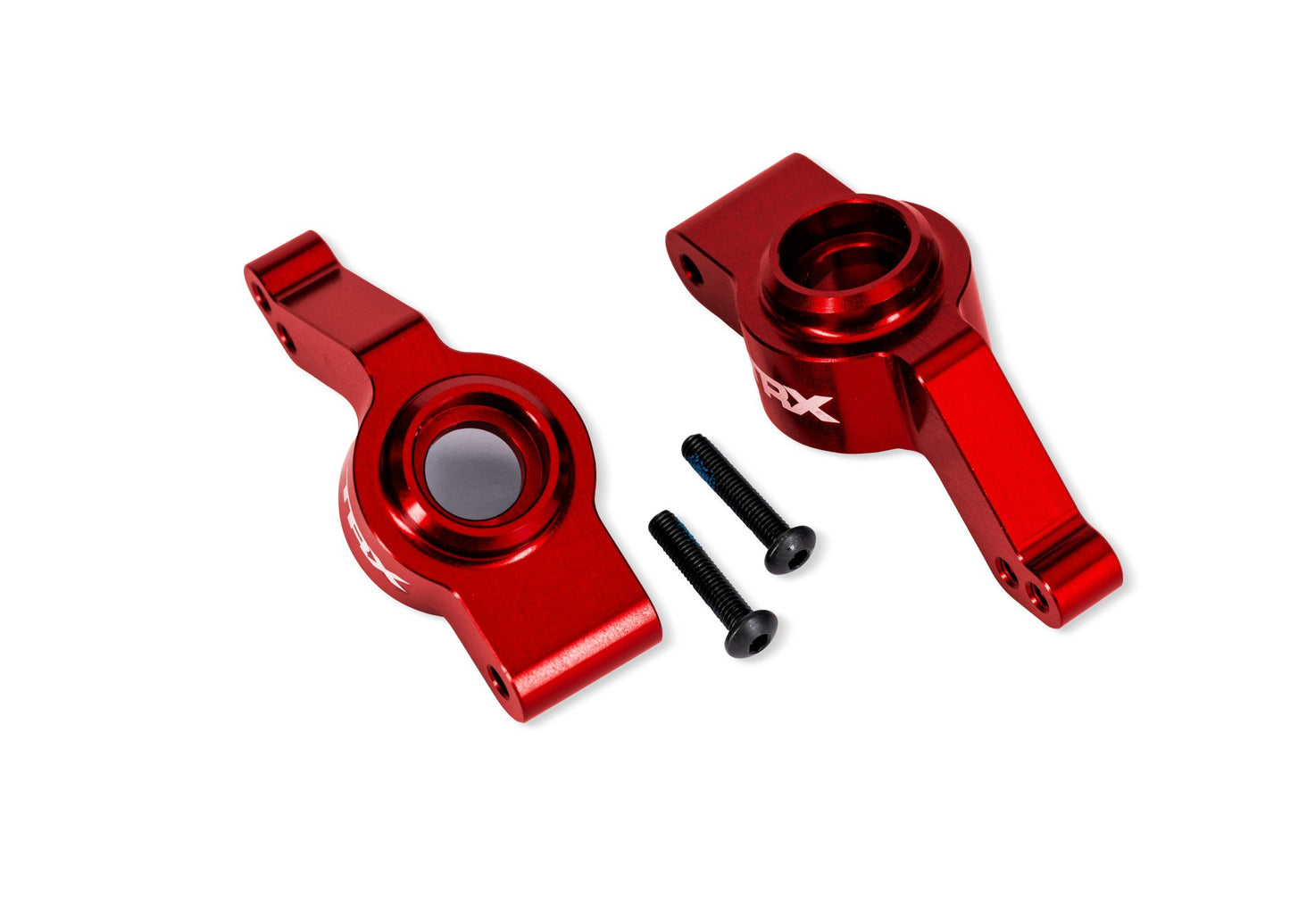 Red Aluminum Stub Axle Carriers (L&R)