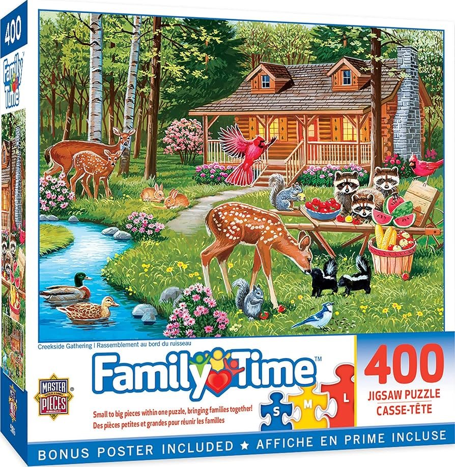 Family Time - Creekside Gathering 400pc Puzzle