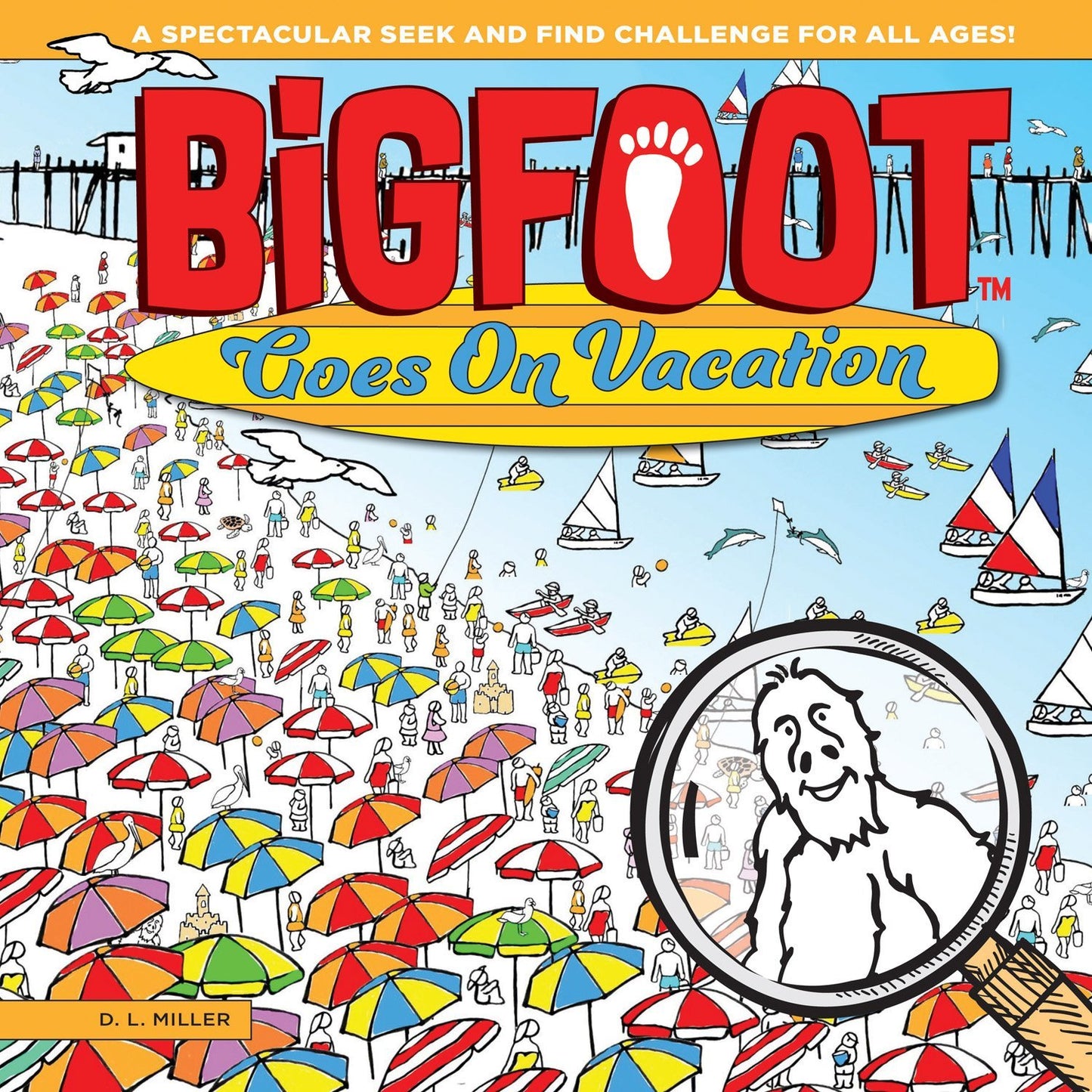 BigFoot Goes On Vacation - Kid's Puzzle Adventure Book