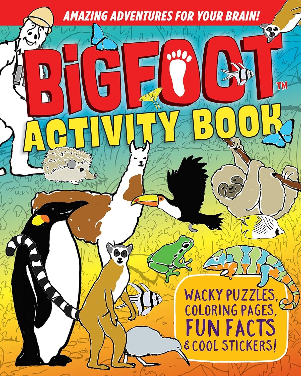 BigFoot Activity Book - Coloring & Stickers for Kids