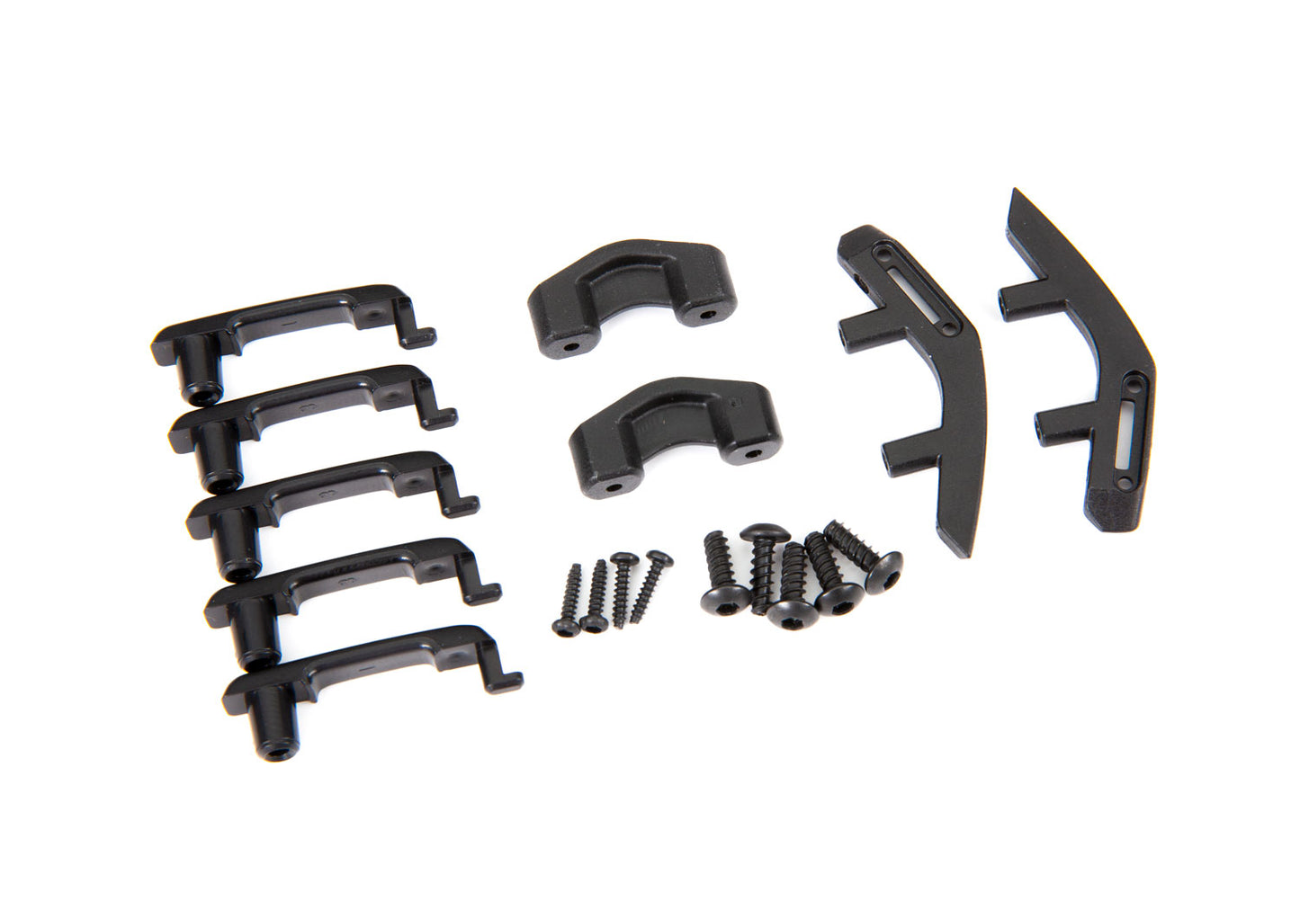 Door handles left & right/ trail sights left & right/ trail sight retainers (2)/ 2.6x8 BCS (4)/ 1.6x7 BCS (self-tapping) (4) (fits #9211 body)