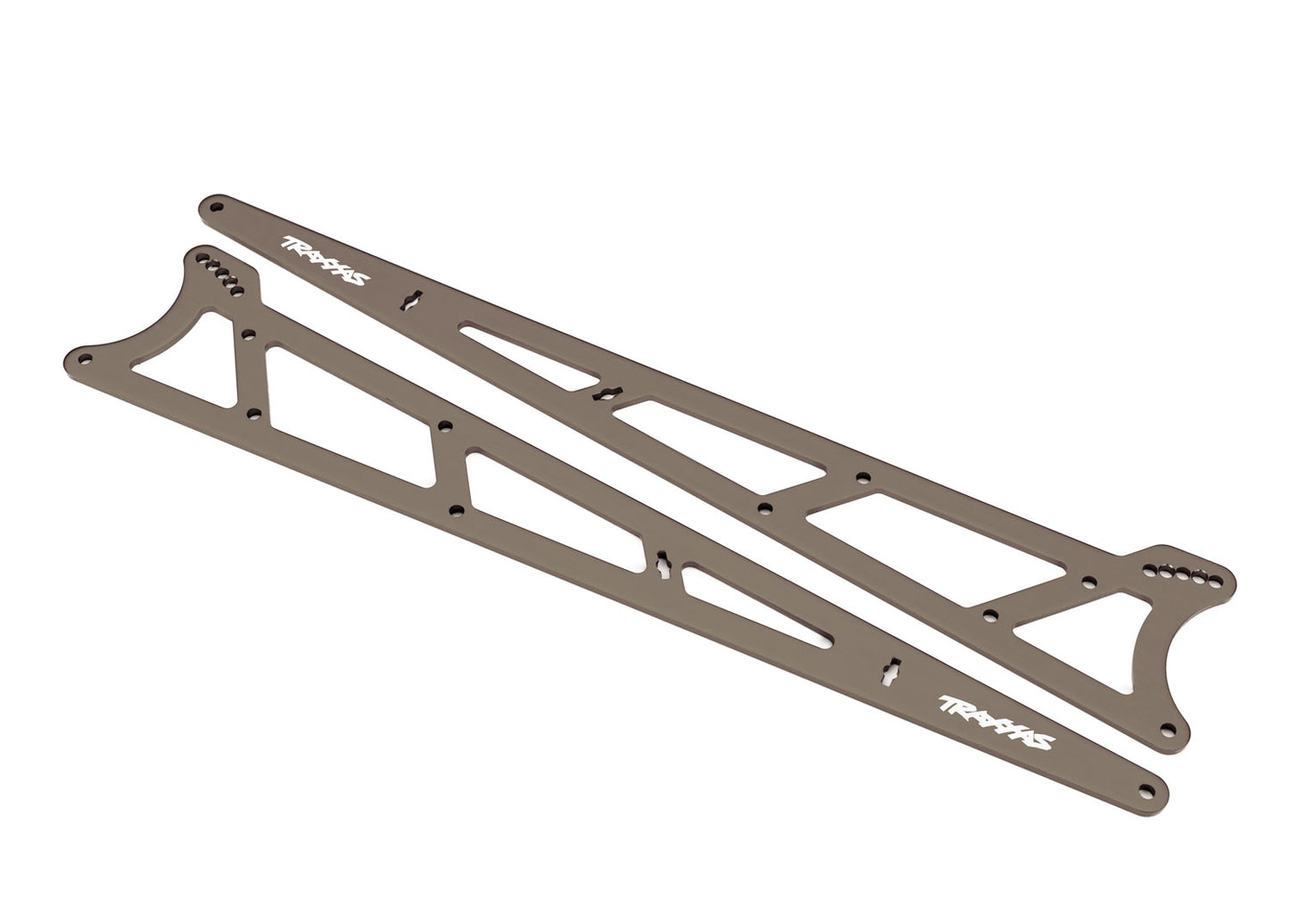 Side plates wheelie bar charcoal gray (aluminum) (2)