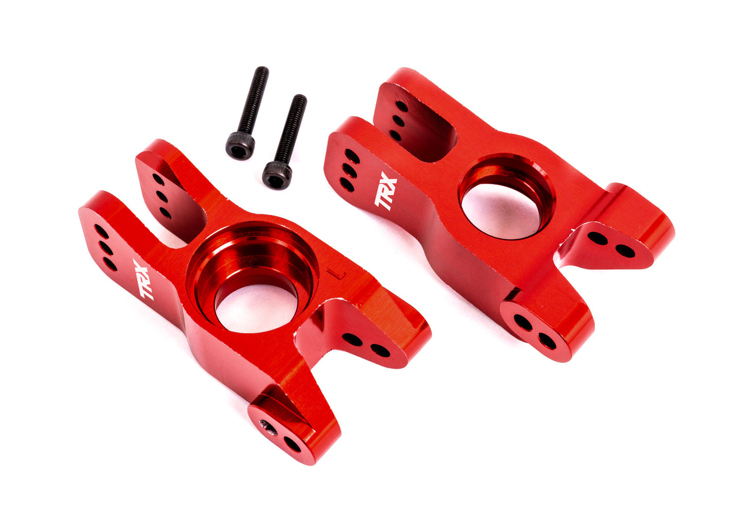 CARRIER STUB AXLE ALUM RED L/R