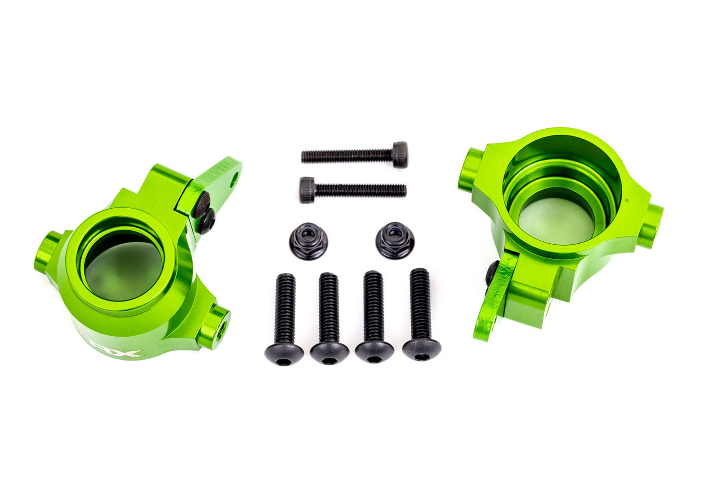 STEERING BLOCKS ALUM GREEN L/R