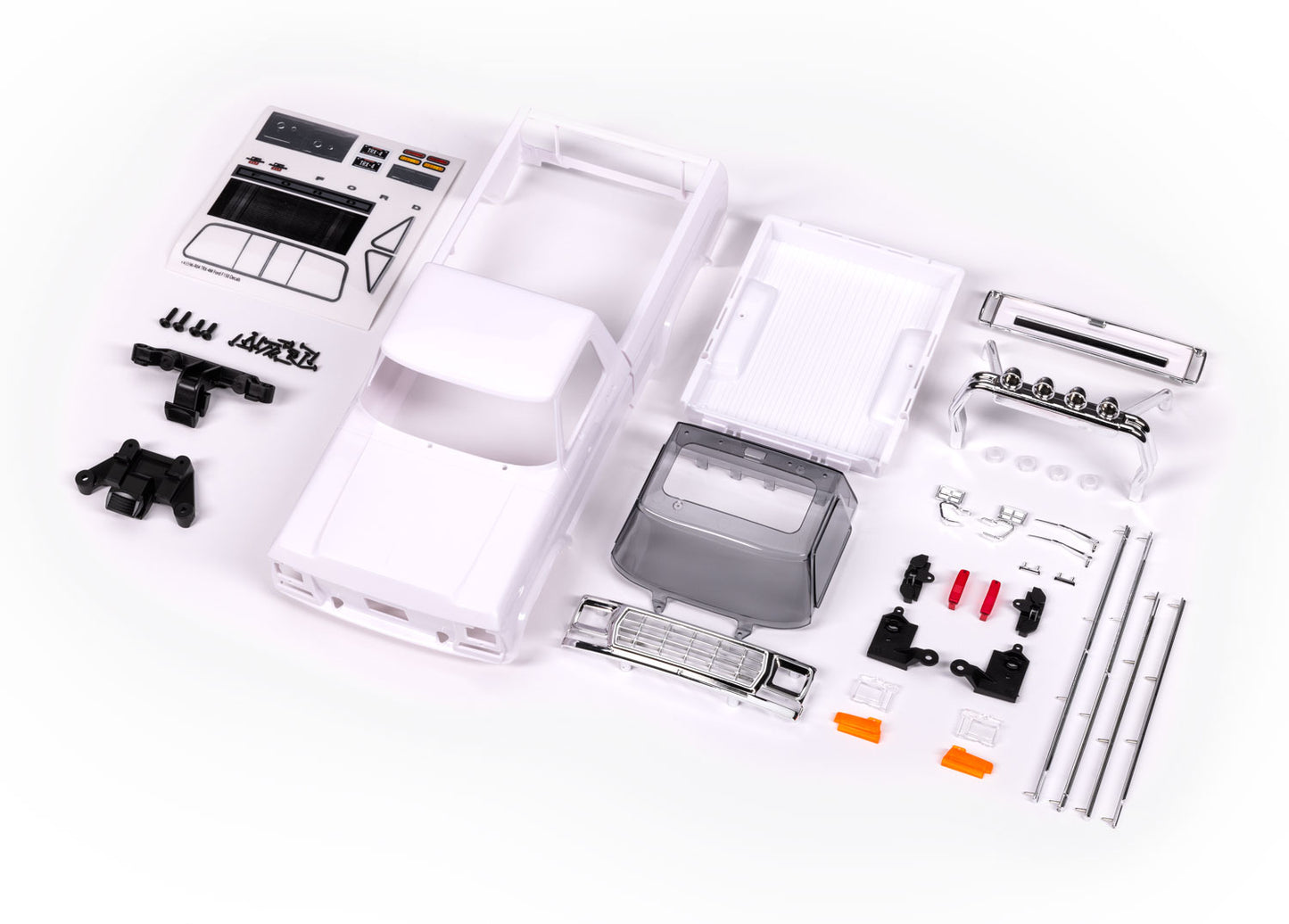 BODY TRX-4M FORD F150 WHITE UNASSM