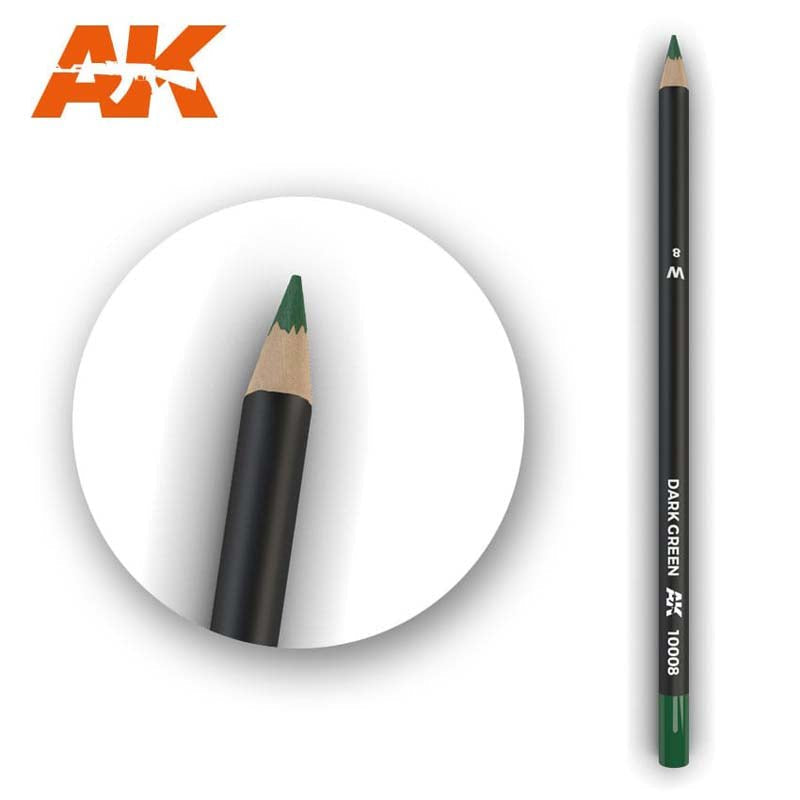 AK Weathering Pencils for Models: Dark Green