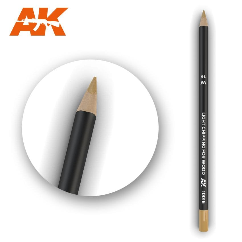 AK Weathering Pencils for Models: Light Chipping for Wood