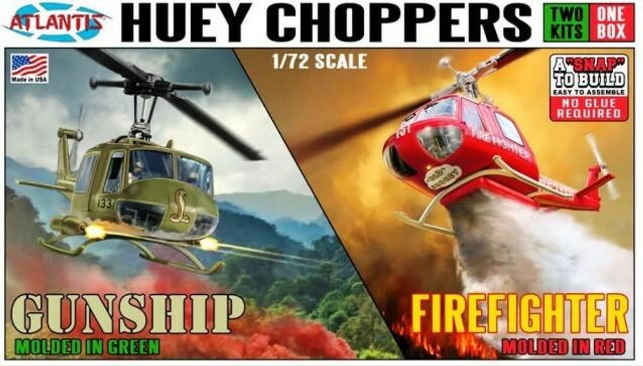 Huey Gunship + Huey Firefighter 1:72