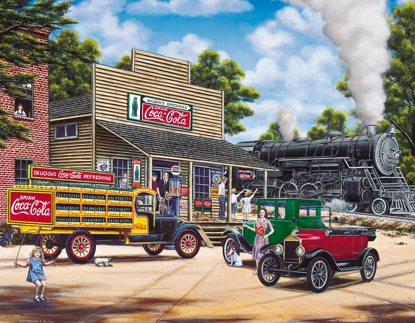 Coca-Cola "All Aboard" 1000 Piece Springbok