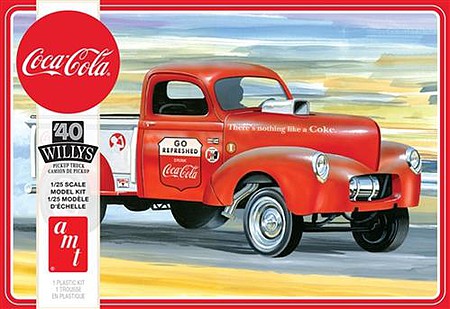 1/25 1940 Willys Pickup Gasser Coca Cola 2T