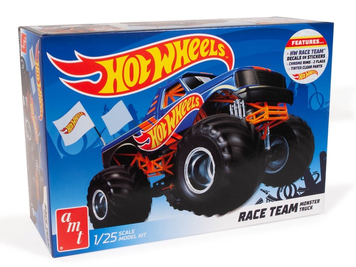 AMT RACE TEAM MONSTER TRUCK HOT WHEELS 1:25 SCALE MODEL KIT