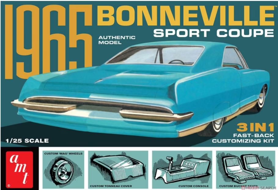 3 in 1 1965 Pontiac Bonneville Sport Coupe AMT1260 1:25