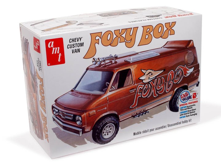 AMT 1975 CHEVY VAN "FOXY BOX" 1:25 SCALE MODEL KIT