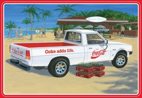 AMT 1980 DODGE RAM D-50 PICKUP COKE 1:25 SCALE MODEL KIT