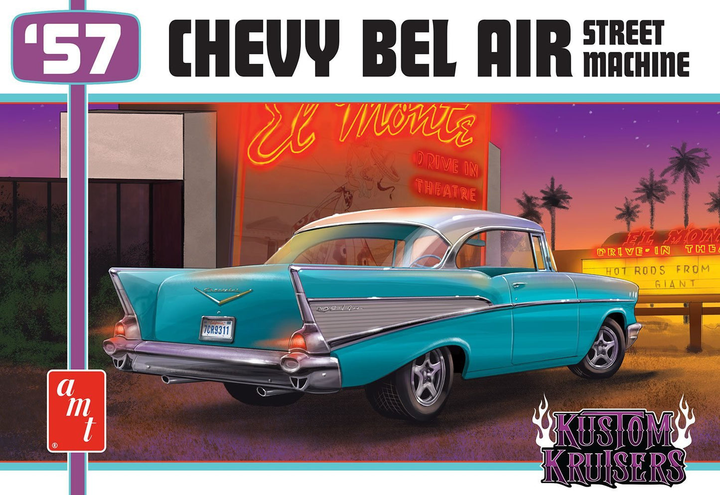 1/25 AMT 1957 Chevy Bel Air Street Machine 1:25 Scale Model Kit