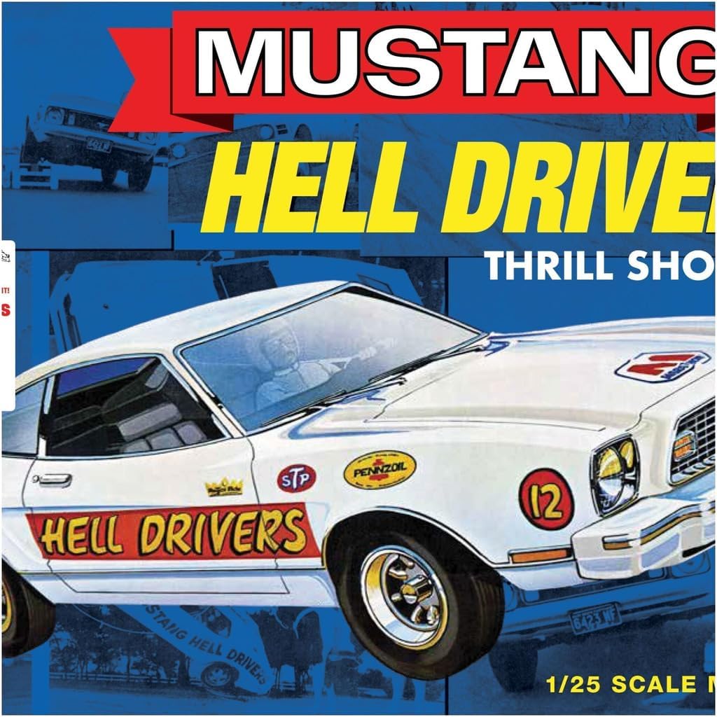 AMT 1475 1977 Ford Mustang Hells Drivers Model Kit