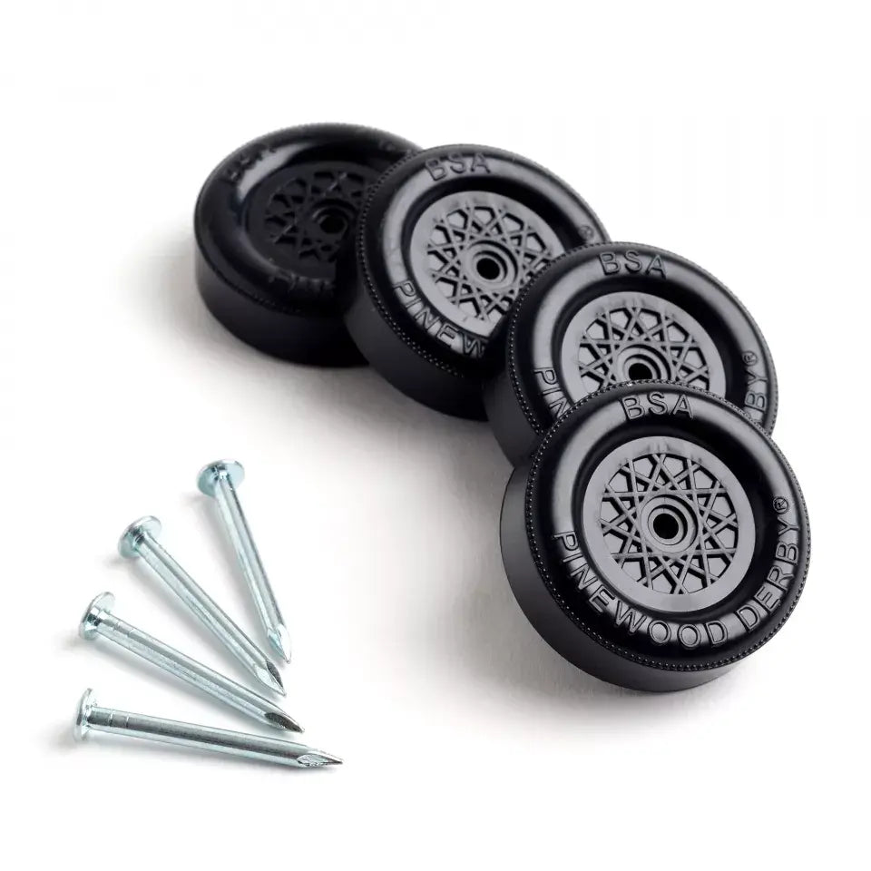BSA - Official Pinewood Derby® Replacement Wheels & Axles