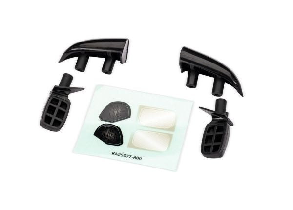 Black Side Mirrors and Roof Intakes