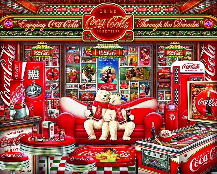 Coca-Cola "Decades" 1000 Piece Springbok
