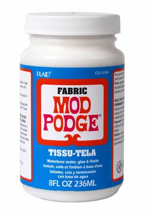 Plaid Mod Podge Fabric Finish