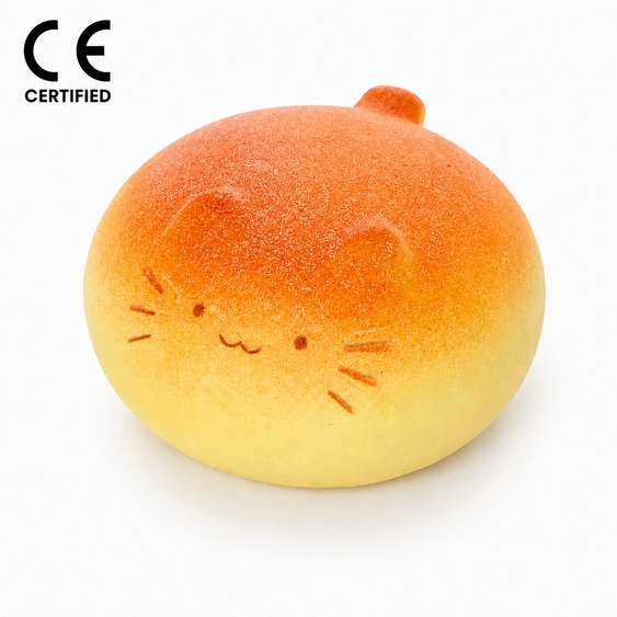 Cat Bread Squishy – Soft & Slow-Rebound Stress Toy