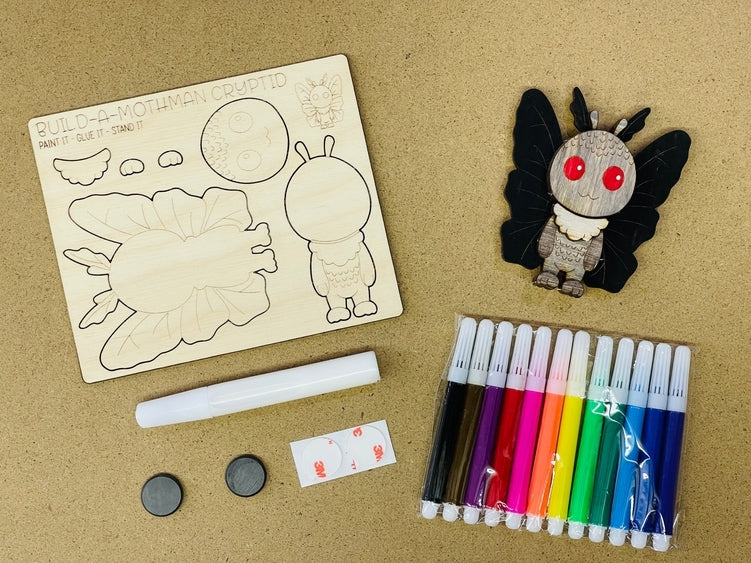 DIY Build a Mothman Magnet Kit CRAFT KIT MYTHICAL