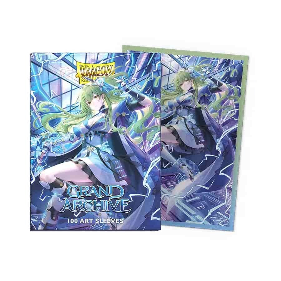 DRAGON SHIELD SLEEVES: DUAL MATTE ART: GRAND ARCHIVE ASPHODEL PARADISE: LORRAINE ARCLIGHT SABER (100CT)